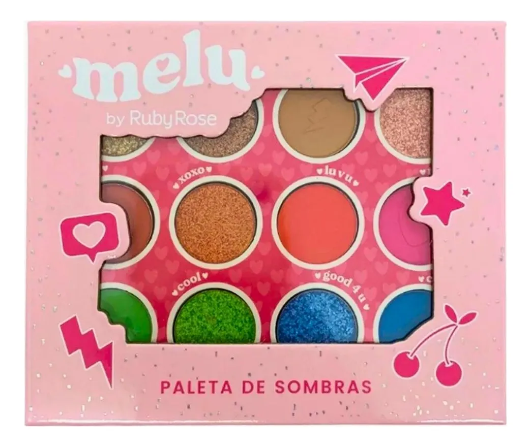 Paleta de sombras Melu Ruby Rose HB1085